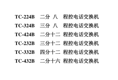 电话交换机TC-332B说明书.pdf(图1)