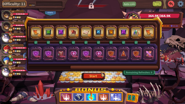 推币勇者 v0.1.5.000（Coin Push RPG）免安装中文版下载(图6)