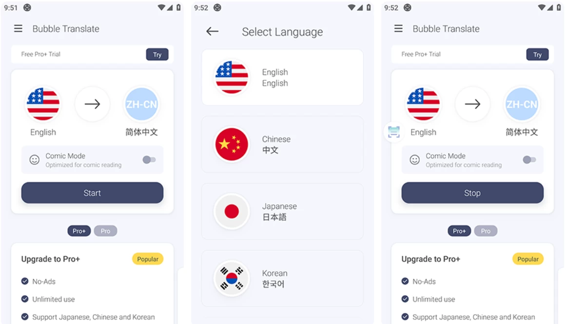 【安卓】Bubble Translate 气泡翻译 v4.3.8 解锁专业版 【大小：130.74MB】(图1)